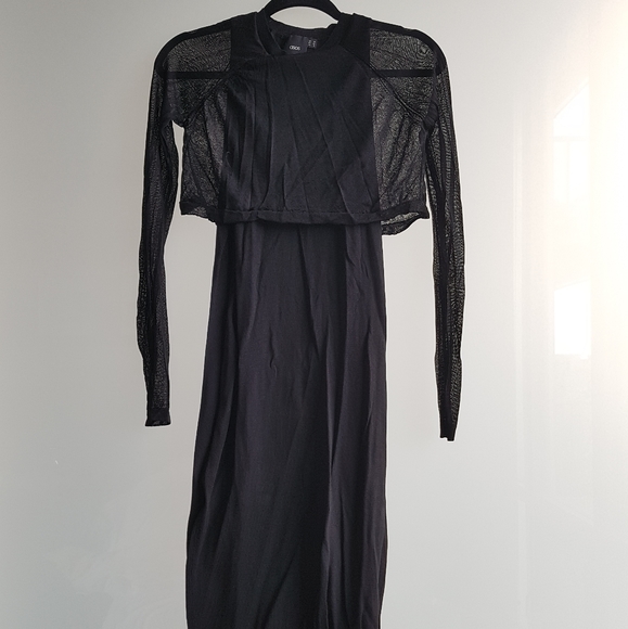 ASOS Maternity mesh long sleeve bodycon dress - Picture 3 of 4